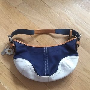 Navy with Daisy charm Coach Purse